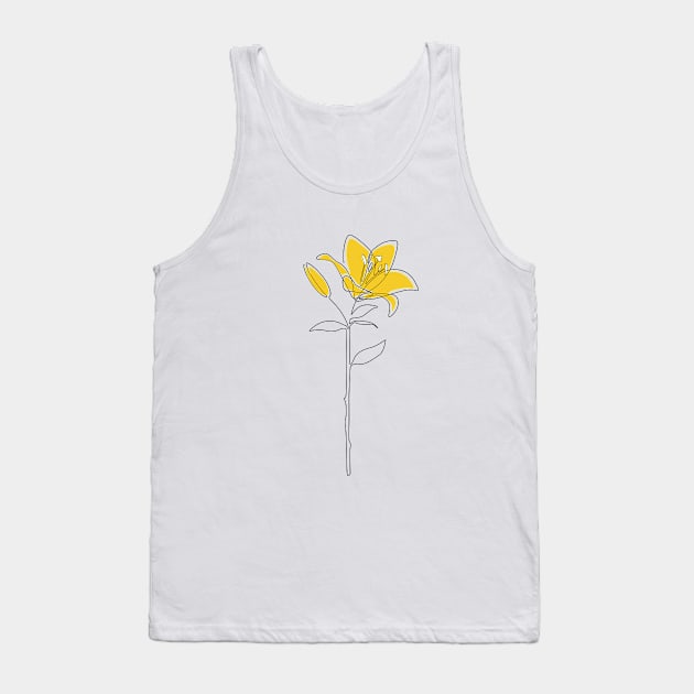 Mustard Lily Tank Top by Explicit Design